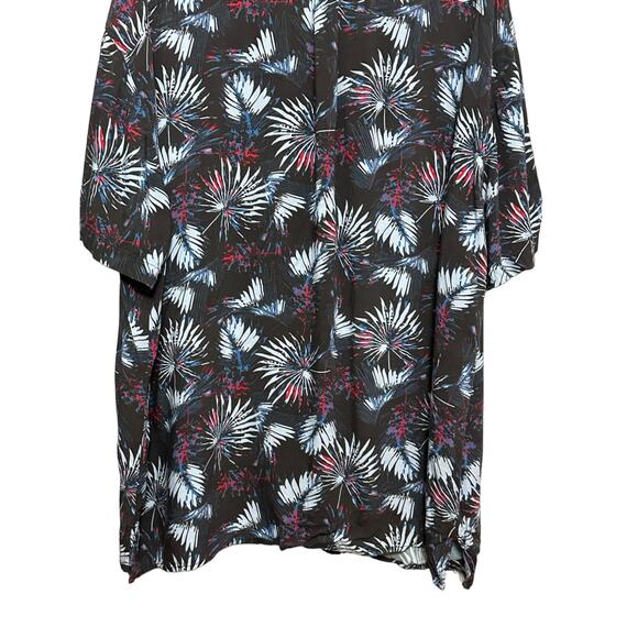 BP. Collared Shirt Button-Up Leaves Pattern Short Sleeve Multicolor M 2XL NWOT - Picture 3 of 8